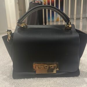 Zac Posen- Black Handbag with Gold Accents from Saks